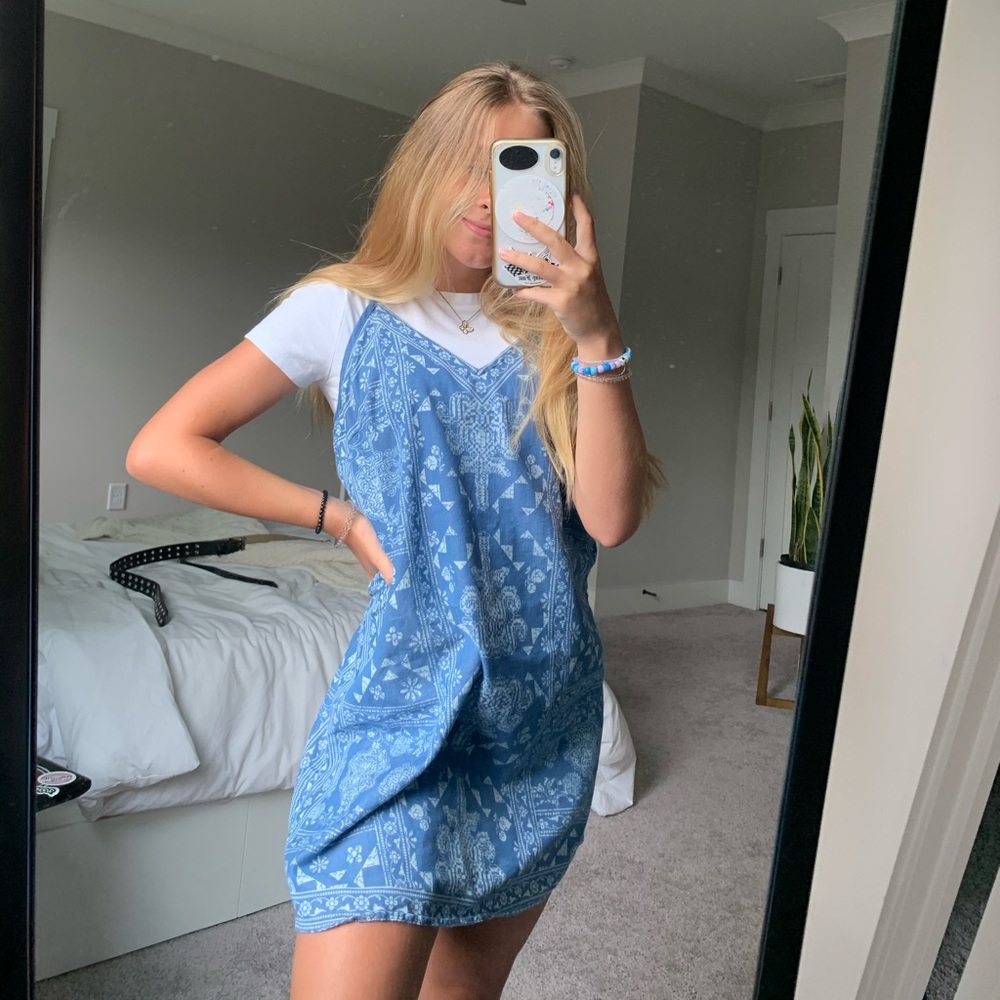 BLUE BOHO SUMMER DRESS 🌊